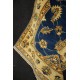 Niebieski tradycyjny ręcznie tkany dywan Ziegler Farahan z Pakistanu 100% wełna 80x315cm chodnik