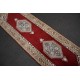 Czerwony gustowny dywan z medalonami herati ok 80x250cm 100% wełna Indie Bidjar