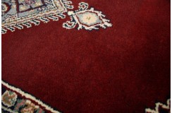 Herati ręcznie tkany dywan Bidjar z Indii wełniany chodnik czerwony