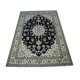 Nain ręcznie tkany dywan z Iranu wełna 160x240cm granatowy majestatyczny klasyczny