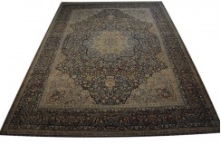 Absolutny unikat dywan Yazd (Jazd) Rahwar ok 307x420cm 100% wełna cenny jedyny perski lśniący kwiatowy