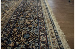 Absolutny unikat dywan Yazd (Jazd) Rahwar ok 307x420cm 100% wełna cenny jedyny perski lśniący kwiatowy