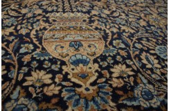 Absolutny unikat dywan Yazd (Jazd) Rahwar ok 307x420cm 100% wełna cenny jedyny perski lśniący kwiatowy