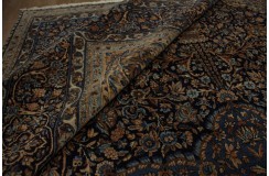Absolutny unikat dywan Yazd (Jazd) Rahwar ok 307x420cm 100% wełna cenny jedyny perski lśniący kwiatowy