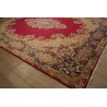 Bogaty klasyczny bordowy perski dywan Kerman (Kirman) ok 300x425cm 100% wełna