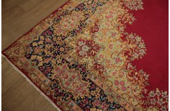 Bogaty klasyczny bordowy perski dywan Kerman (Kirman) ok 300x425cm 100% wełna