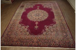 Bogaty klasyczny bordowy perski dywan Kerman (Kirman) ok 300x400cm 100% wełna
