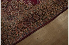 Bogaty klasyczny bordowy perski dywan Kerman (Kirman) ok 300x400cm 100% wełna