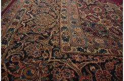Bogaty klasyczny bordowy perski dywan Kerman (Kirman) ok 300x400cm 100% wełna