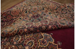 Bogaty klasyczny bordowy perski dywan Kerman (Kirman) ok 300x400cm 100% wełna