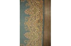 Bogaty klasyczny niebieski perski dywan Kerman (Kirman) ok 300x400cm 100% wełna