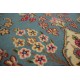 Bogaty klasyczny niebieski perski dywan Kerman (Kirman) ok 265x360cm 100% wełna