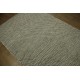 Piękny ręcznie wykonany płasko tkany kilim dywan wełniany z Indii 160x230cm biało-szary dwustronny