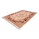 Piękny dywan Aubusson Habei ręcznie tkany z Chin 250x350cm 100% wełna przycinany rzeźbione kwiaty beżowy czerwony