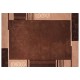 Nowoczesny zielony dywan Luxor Living Palma 140x200cm poliester i akryl brązowy