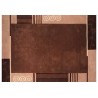 Nowoczesny zielony dywan Luxor Living Palma 140x200cm poliester i akryl brązowy