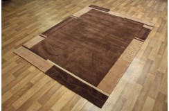 Akrylowo-poliestrowy dywan Luxor Living Palma brązowy 140x200cm