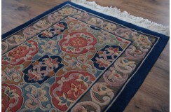 Przepiękny wełniany dywan org. AUBUSSON 100% WEŁNA rzeźbiony
