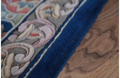 Przepiękny wełniany dywan org. AUBUSSON 100% WEŁNA rzeźbiony