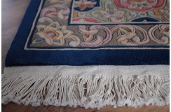 Przepiękny wełniany dywan org. AUBUSSON 100% WEŁNA rzeźbiony