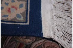 Przepiękny wełniany dywan org. AUBUSSON 100% WEŁNA rzeźbiony