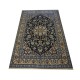 Nain 9lah gęsto ręcznie tkany dywan z Iranu wełna i jedwab 150x230cm granatowy majestatyczny przecena