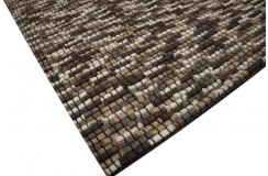 Wełniany dywan 160x230cm nietypowy wełna filcowana Bricks