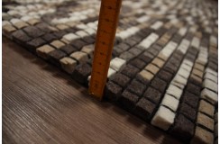 Wełniany dywan 160x230cm nietypowy wełna filcowana Bricks