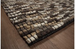 Wełniany dywan 160x230cm nietypowy wełna filcowana Bricks