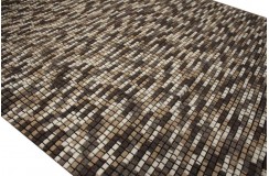 Wełniany dywan 160x230cm nietypowy wełna filcowana Bricks