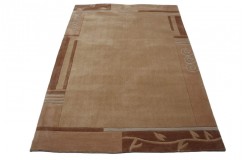 Nowoczesny zielony dywan Luxor Living Palma Sand 140x200cm poliester i akryl czerwony