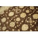 Brązowy dywan Ziegler 100% wełna kamienowana ręcznie tkany 250x300cm palmety kwiatowe