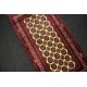 Dywan Afganistan Khuwaje Turkmeński geometryczny Tekke oryginalny 100% wełniany najwyższa jakość 51x101cm