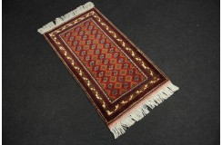 Turkmeńskoi etniczny wełniany dywan afgański khuwaje 54x96cm
