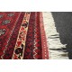 Dywan Afganistan Khuwaje Turkmeński geometryczny Tekke oryginalny 100% wełniany najwyższa jakość 70x260cm chodnik