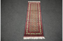 Turkmeńskoi etniczny wełniany dywan afgański Khuwaje 48x139