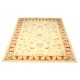 Zielony jasny dywan Ziegler Farahan 100% wełna kamienowana ręcznie tkany ok 250x250cm