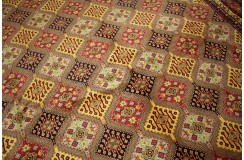 Dywan Afganistan Khuwaje Turkmeński geometryczny Tekke oryginalny 100% wełniany najwyższa jakość ogromy 300x500cm