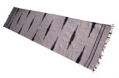 Wełniany kilim chodnik etniczny beżowy Afganistan 60x270cm dywan