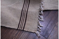 Wełniany kilim chodnik etniczny beżowy Afganistan 60x270cm gobelin