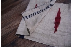 Wełniany kilim chodnik ludowy beżowy Afganistan 60x270cm lekki