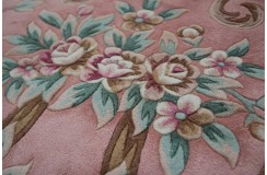 Przepiękny wełniany dywan org. Aubusson Chiny wełna rzeźbiony 250x350