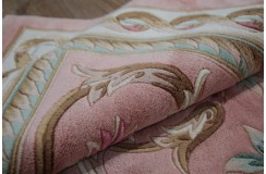 Przepiękny wełniany dywan org. Aubusson Chiny wełna rzeźbiony 250x350