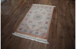 Przepiękny wełniany dywan org. Aubusson Chiny wełna rzeźbiony 90x160