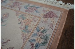 Przepiękny wełniany dywan org. Aubusson Chiny wełna rzeźbiony 90x160