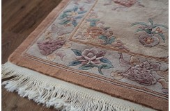Przepiękny wełniany dywan org. Aubusson Chiny wełna rzeźbiony 90x160