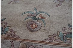 Przepiękny wełniany dywan org. Aubusson Chiny wełna rzeźbiony 90x160