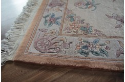 Przepiękny wełniany dywan org. Aubusson Chiny wełna rzeźbiony 90x160