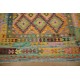 Kaudani wzorzysty dywan kilim z Afganistanu 100% wełna VINTAGE 197x296cm pastelowe kolory