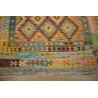 Kaudani wzorzysty dywan kilim z Afganistanu 100% wełna VINTAGE 197x296cm pastelowe kolory